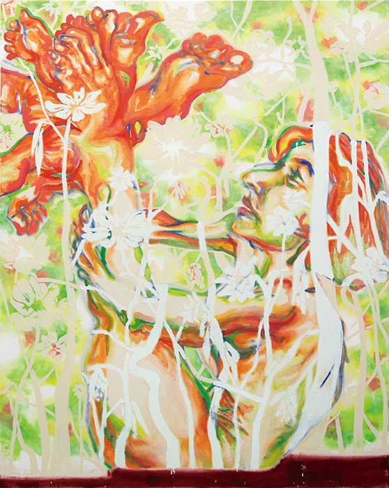 Minwoo, Kim, Unintended Vegetarian 2020 Öl auf Leinwand 200 x 160 cm