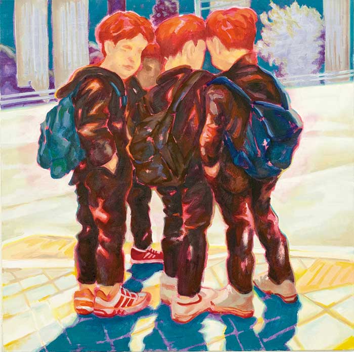 Minwoo, Kim, Mittelschüler 2020 Öl auf Leinwand 100 x 100 cm