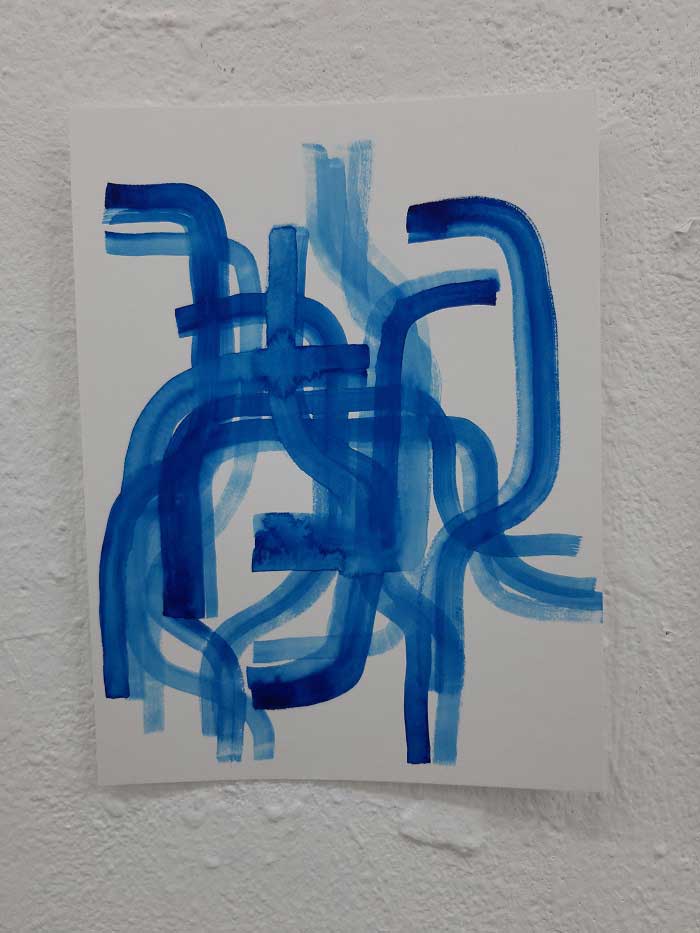 Müller, Silas, Ohne Titel, 2021, Aquarell auf Papier, 30 x 21 cm