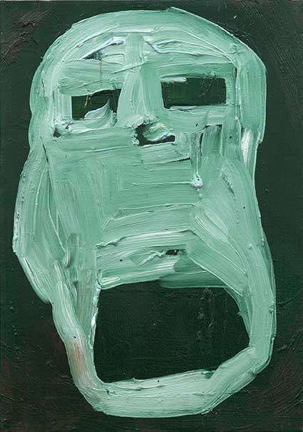 Kajzer, Aneta, ghost . 2016 . Öl auf Leinwand . 60 x 42 cm
