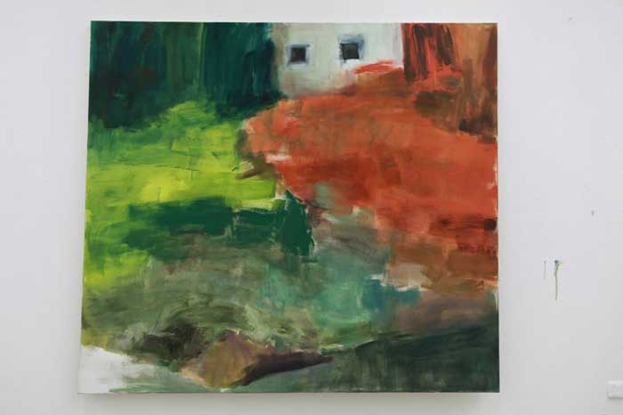 Lee, Ji Su, o.T. . 2012 . Öl auf Leinwand . 180 x 200 cm