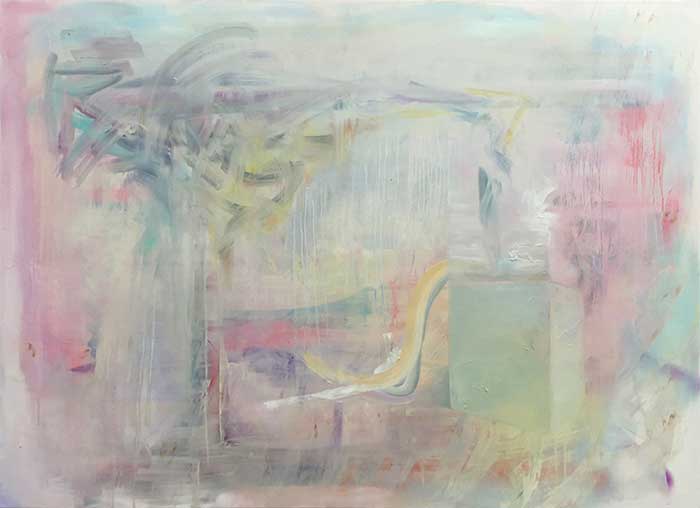 Salomon, Thorsten, white . 2015 . Öl und Sprayfarbe auf Leinwand . 145 x 200 cm