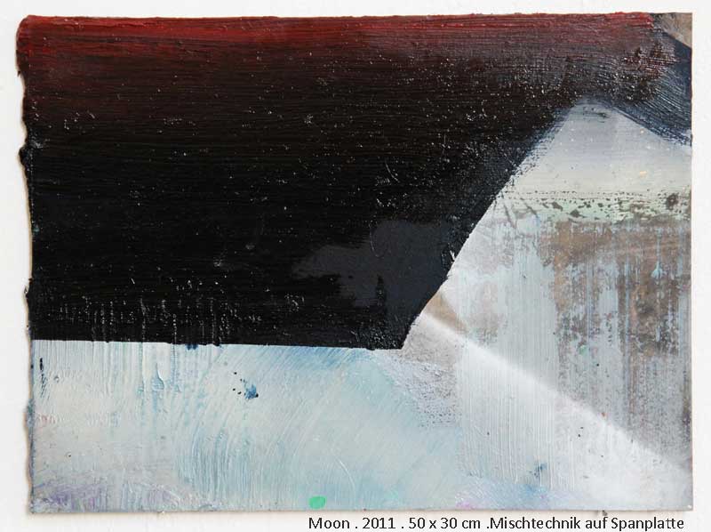 Theissen, Anna-Lisa, Moon, 50 x 30 cm, Mischtechnik auf Spanplatte, 2011
